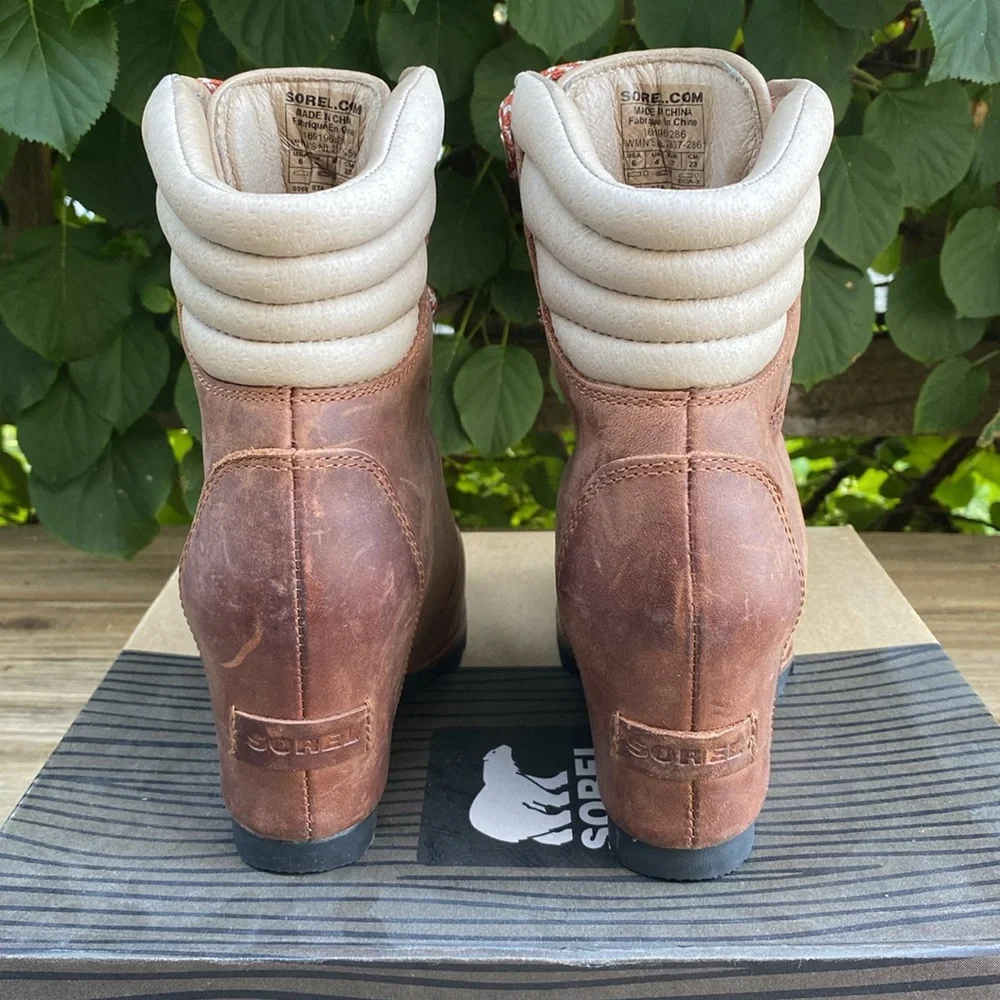 SOREL Conquest Wedge boots. Size 6 US 23cm Brown - Picture 3 of 7